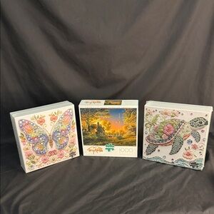 Colorful Puzzle Set with Butterfly and Turtle Designs